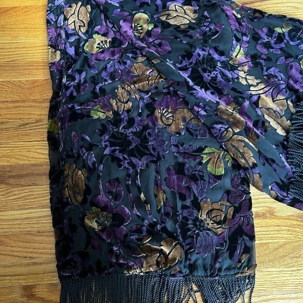 Velvet chiffon wrap - Picture 4 of 4
